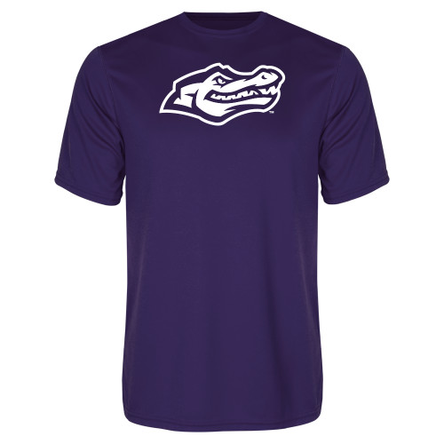  Purple Performance Tee - Gator Head