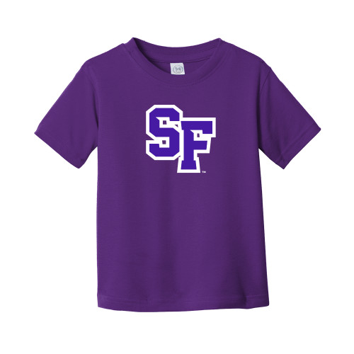 Toddler Purple T Shirt - SF Monogram