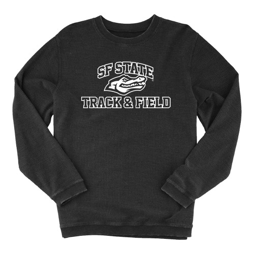  Boxercraft Womens Black Corded Crew - SF State Track & Field