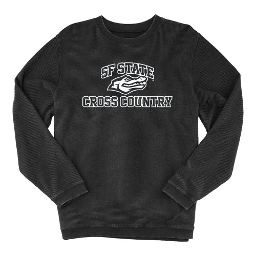  Boxercraft Womens Black Corded Crew - SF State Cross Country
