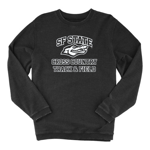  Boxercraft Womens Black Corded Crew - SF State Cross Country and T&F