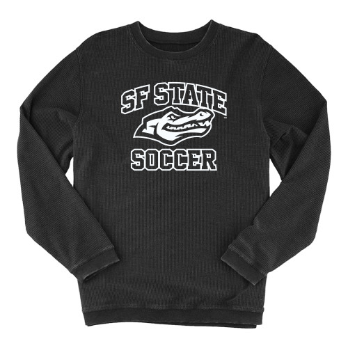  Boxercraft Womens Black Corded Crew - SF State Soccer
