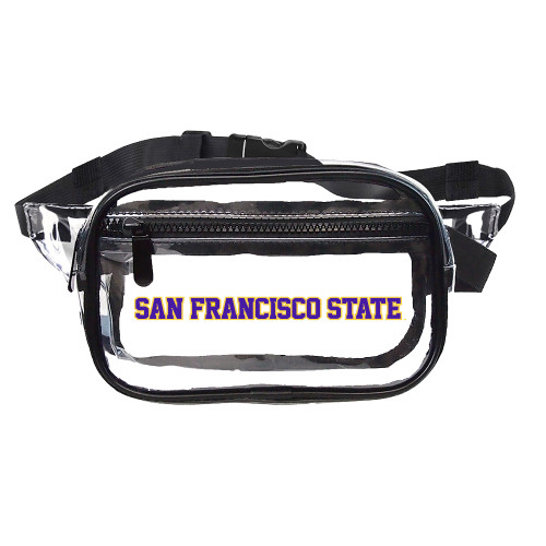  Clear Fanny Pack - San Francisco State Wordmark