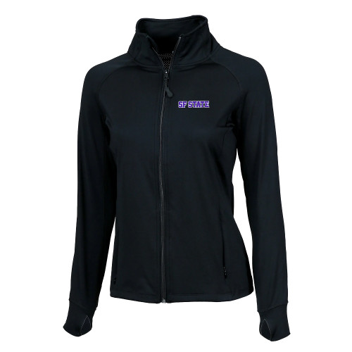  Boxercraft Womens Black Studio Jacket - SF State Wordmark