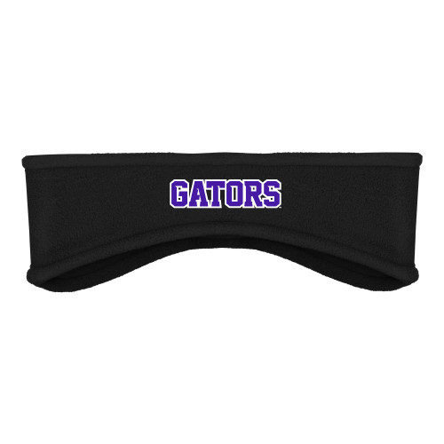  Black Stretch Fleece Headband - Gators Wordmark