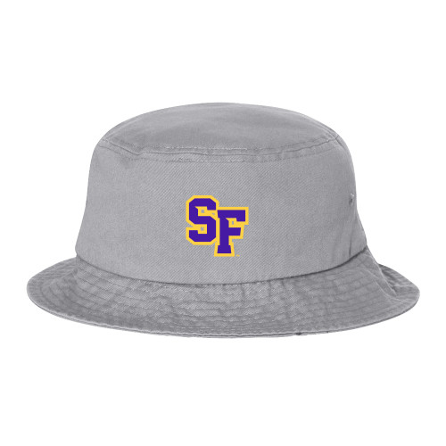  Sportsman Grey Bucket Hat - SF Monogram