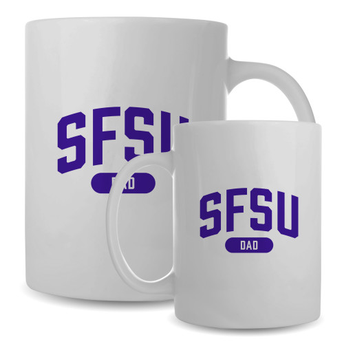  Full Color White Mug 15oz - SF State Dad