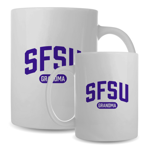  Full Color White Mug 15oz - SF State Grandma