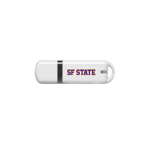  USB White Pen Drive 4G - SF State Wordmark