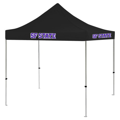  9 ft x 9 ft Black Tent - SF State Wordmark