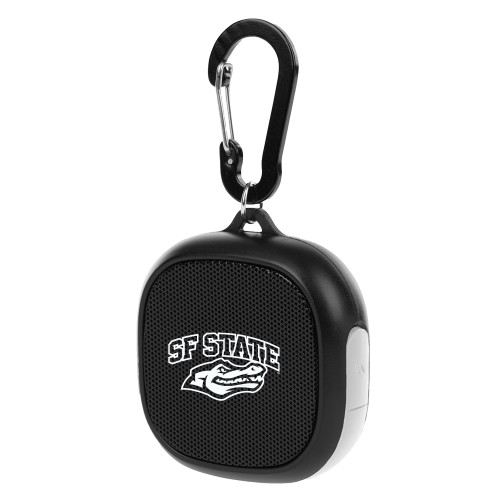  Black/White Waterproof Speaker w/ Carabiner - SF State with Gator Head