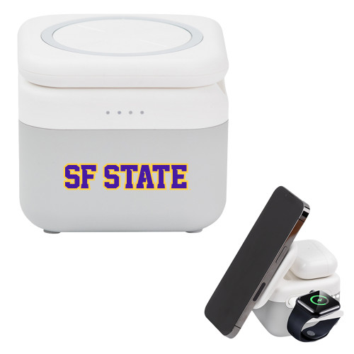  3 in 1 Mag Max Modularized Wireless Charger - SF State Wordmark