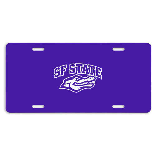  License Plate - SF State with Gator Head
