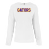 Thumbnail image for  Womens White Long Sleeve Hooded Tee