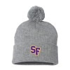 Thumbnail image for  Sportsman Heather Grey Pom Pom Cuffed Beanie