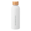 Thumbnail image for  Blair White Stainless Steel Bottle w/ Bamboo Lid 17 oz