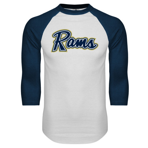 Shepherd White/Navy Raglan Baseball T Shi