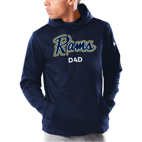  Under Armour Navy Armour Fleece Hoodie - Dad