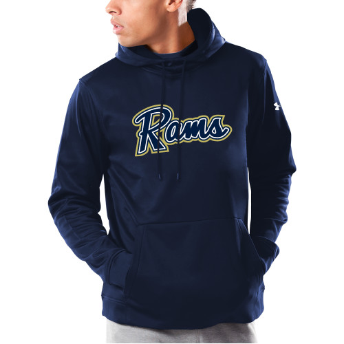  Under Armour Navy Armour Fleece Hoodie - Rams Logo