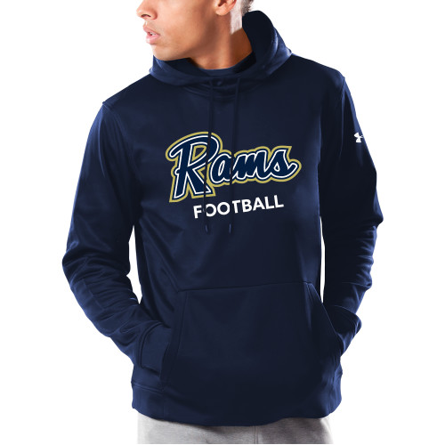  Under Armour Navy Armour Fleece Hoodie - Football