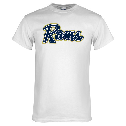  White T Shirt - Rams Logo