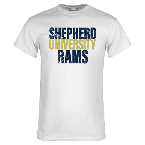  White T Shirt - Shepherd University Rams Graphic