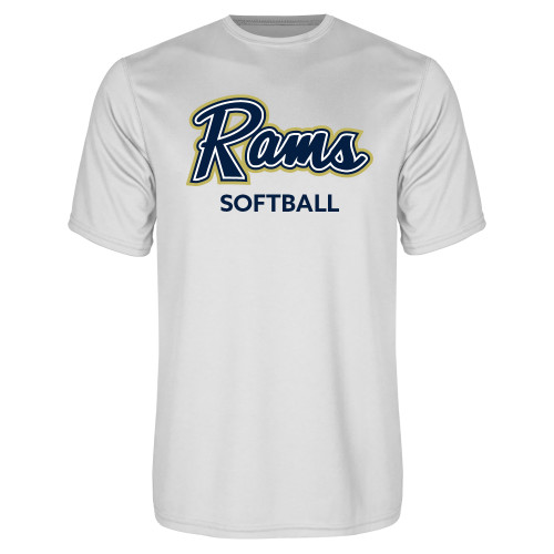  White Performance Tee - Softball