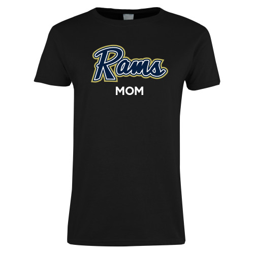  Womens Black Short Sleeve Tee - Mom