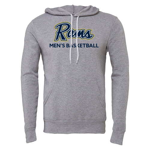  Bella + Canvas Heather Grey Fleece Hood - Mens Basketball