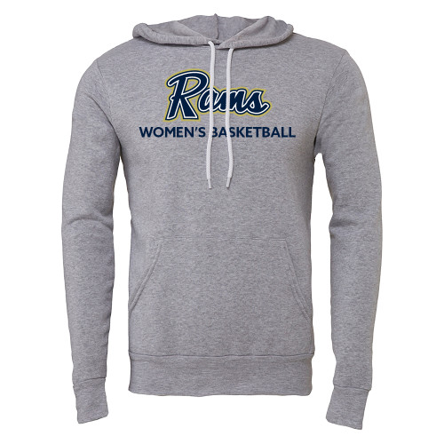  Bella + Canvas Heather Grey Fleece Hood - Womens Basketball