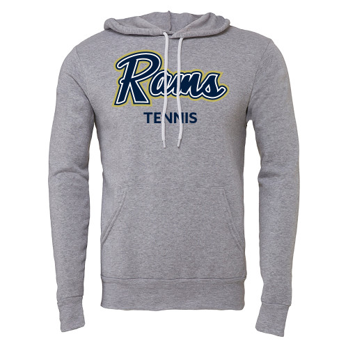  Bella + Canvas Heather Grey Fleece Hood - Tennis