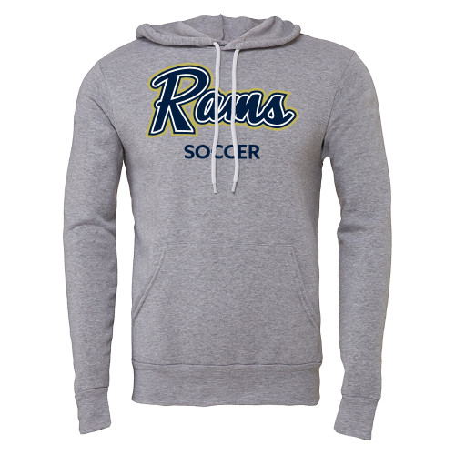  Bella + Canvas Heather Grey Fleece Hood - Soccer