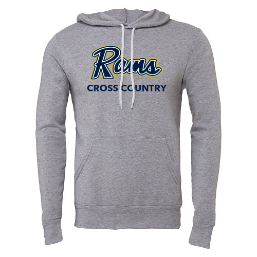  Bella + Canvas Heather Grey Fleece Hood - Cross Country