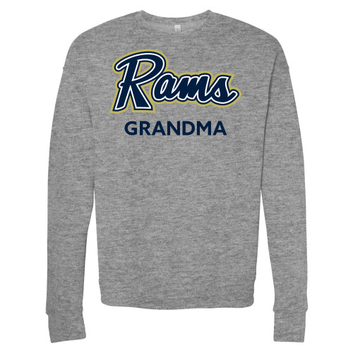  Bella + Canvas Heather Grey Fleece Crew - Grandma