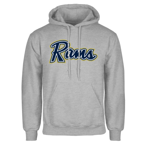  Grey Fleece Hoodie - Rams Logo