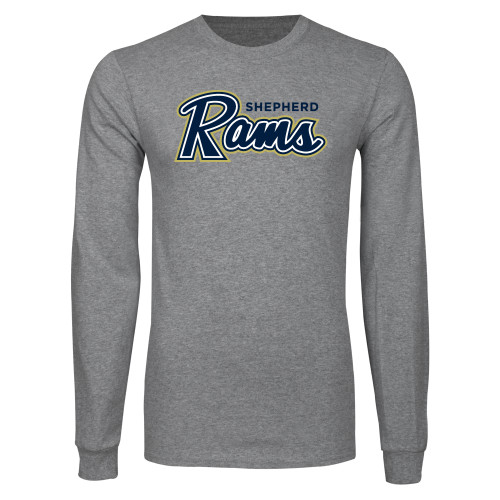  Grey Long Sleeve T Shirt - Ram Script