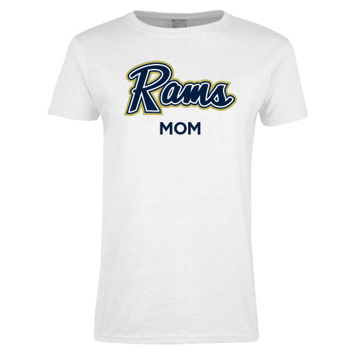  Womens White Short Sleeve Tee - Mom