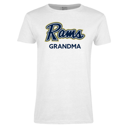  Womens White Short Sleeve Tee - Grandma