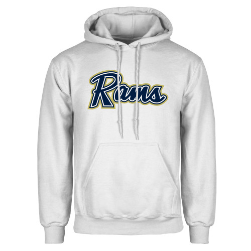  White Fleece Hoodie - Rams Logo