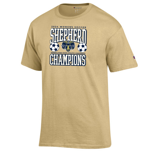  Champion Vegas Gold T Shirt - 2024 PSAC Womens Soccer Champs