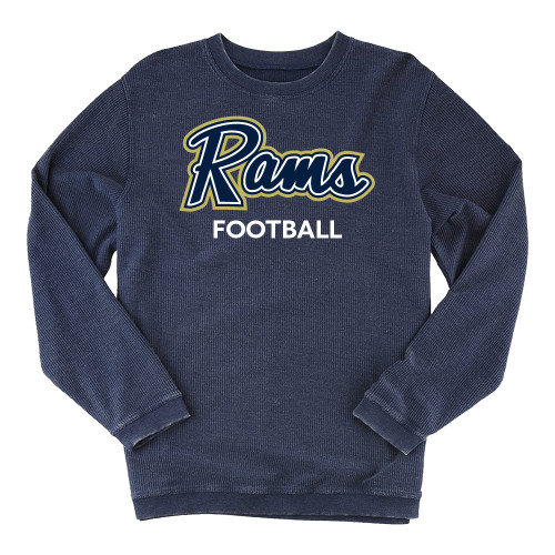  Boxercraft Womens Navy Corded Crew - Football