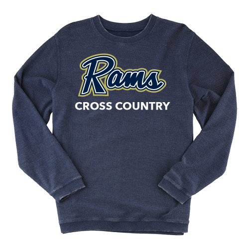  Boxercraft Womens Navy Corded Crew - Cross Country