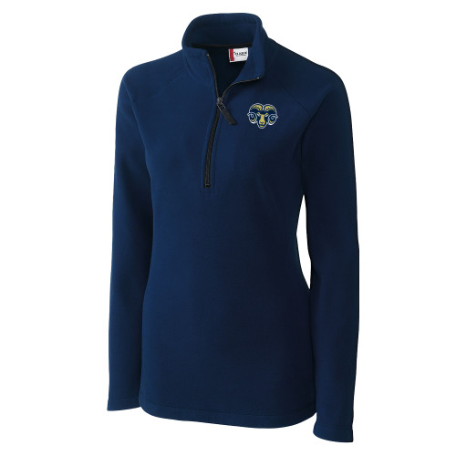 Shepherd C&B Womens Navy Clique Summit Performance Fleece Half Z