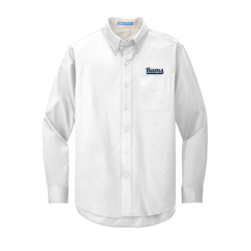 Shepherd White Twill Button Down Long Slee