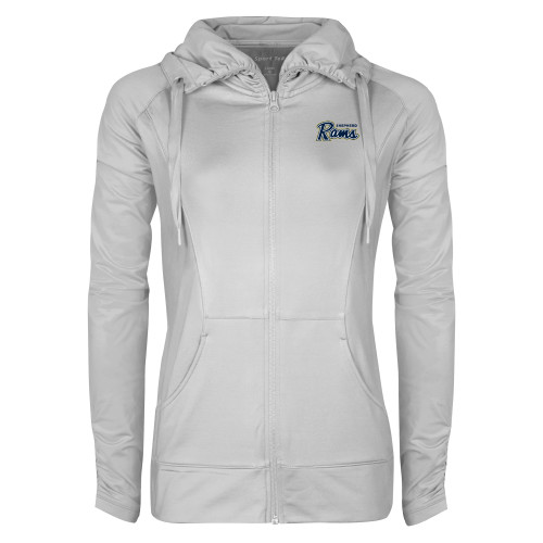 Shepherd Womens White Sport Wick Stretch Full Zip Jack