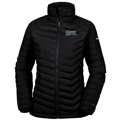  Columbia Womens Black Powder Lite Jacket - Ram Script