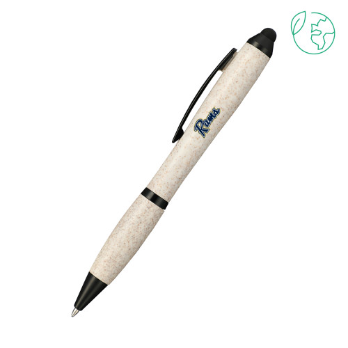 Shepherd Nash Wheat Straw Ballpoint Beige Stylus Pen