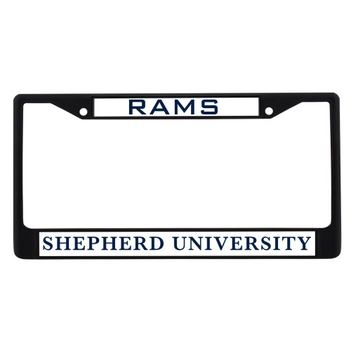 Shepherd Metal License Plate Frame in Black