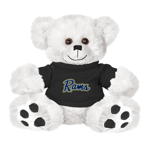 Shepherd Plush Big Paw 8 1/2 inch White Bear w/Black Shirt