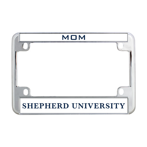 Shepherd Metal Motorcycle License Plate Frame in Chrome